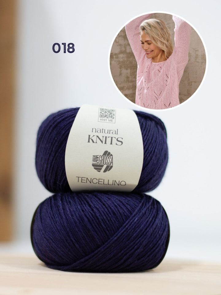 Strickpaket Tencellino Raglanshirt - Top-down