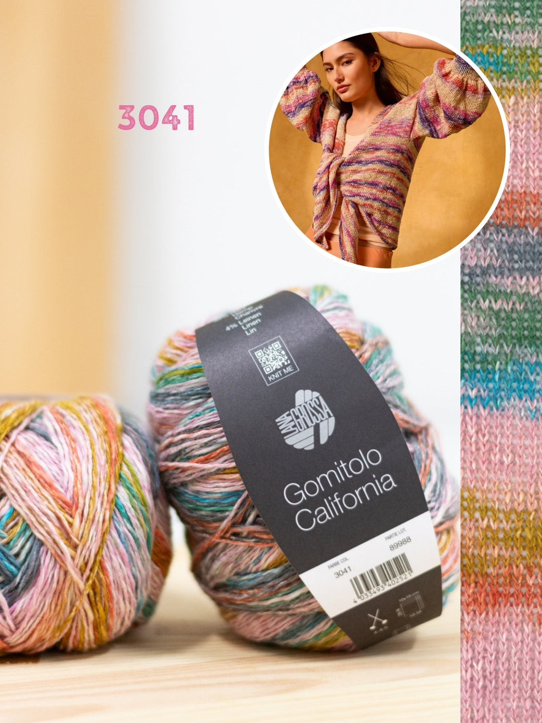Strickpaket Gomitolo California kurze Jacke - Top-down