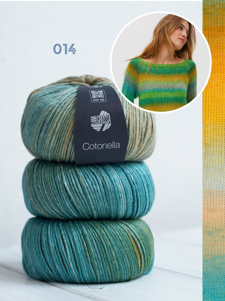Strickpaket Cotonella Top-down Pullover