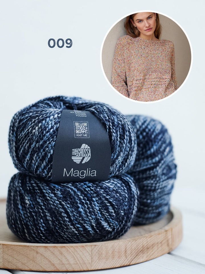 Strickpaket Maglia Pullover mit verschiedenen Strukturen