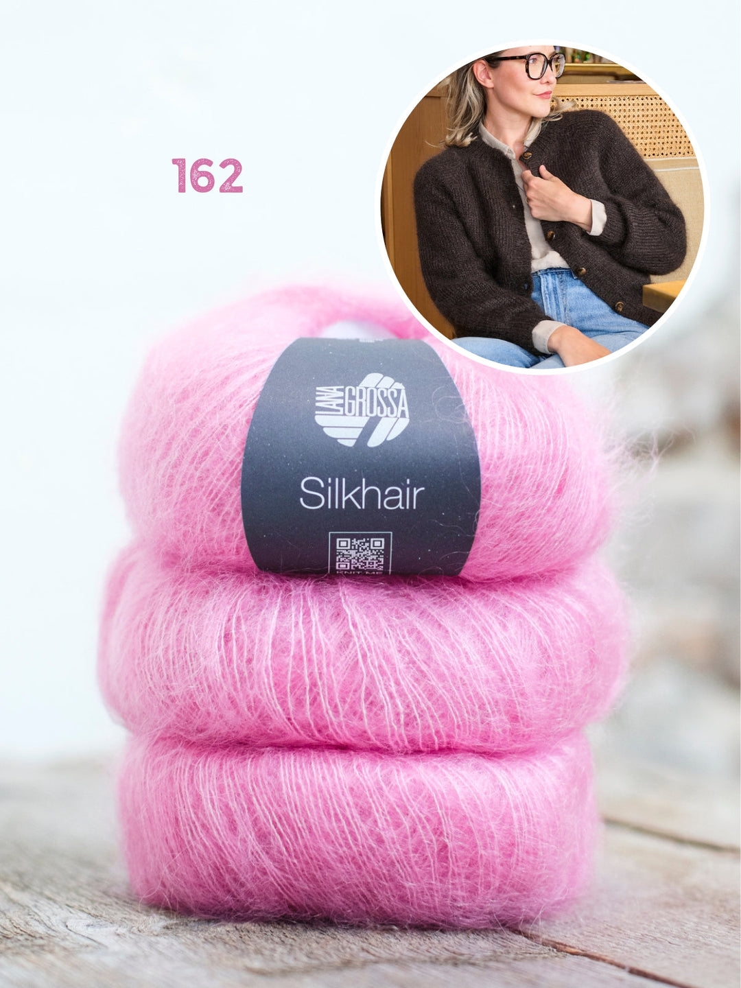 Strickpaket Classy Raglan Jacket - Silkhair
