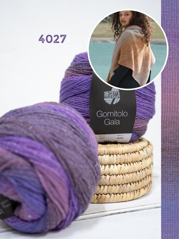 Strickpaket Gomitolo Gala Dreieckstuch