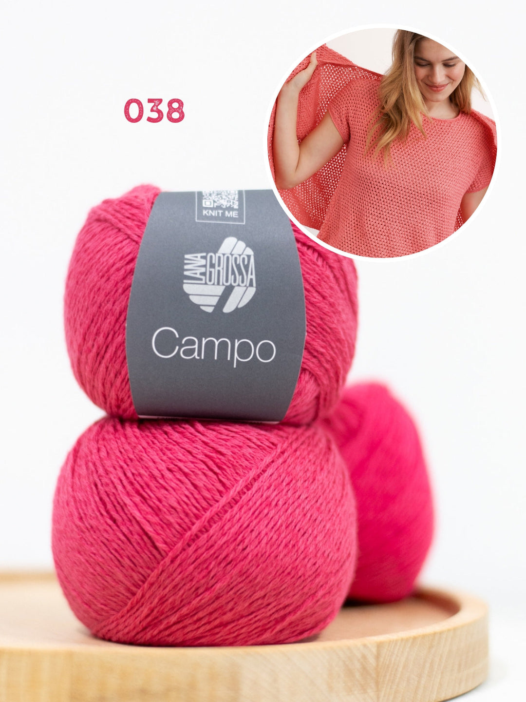 Strickpaket Campo Shirt im Reismuster