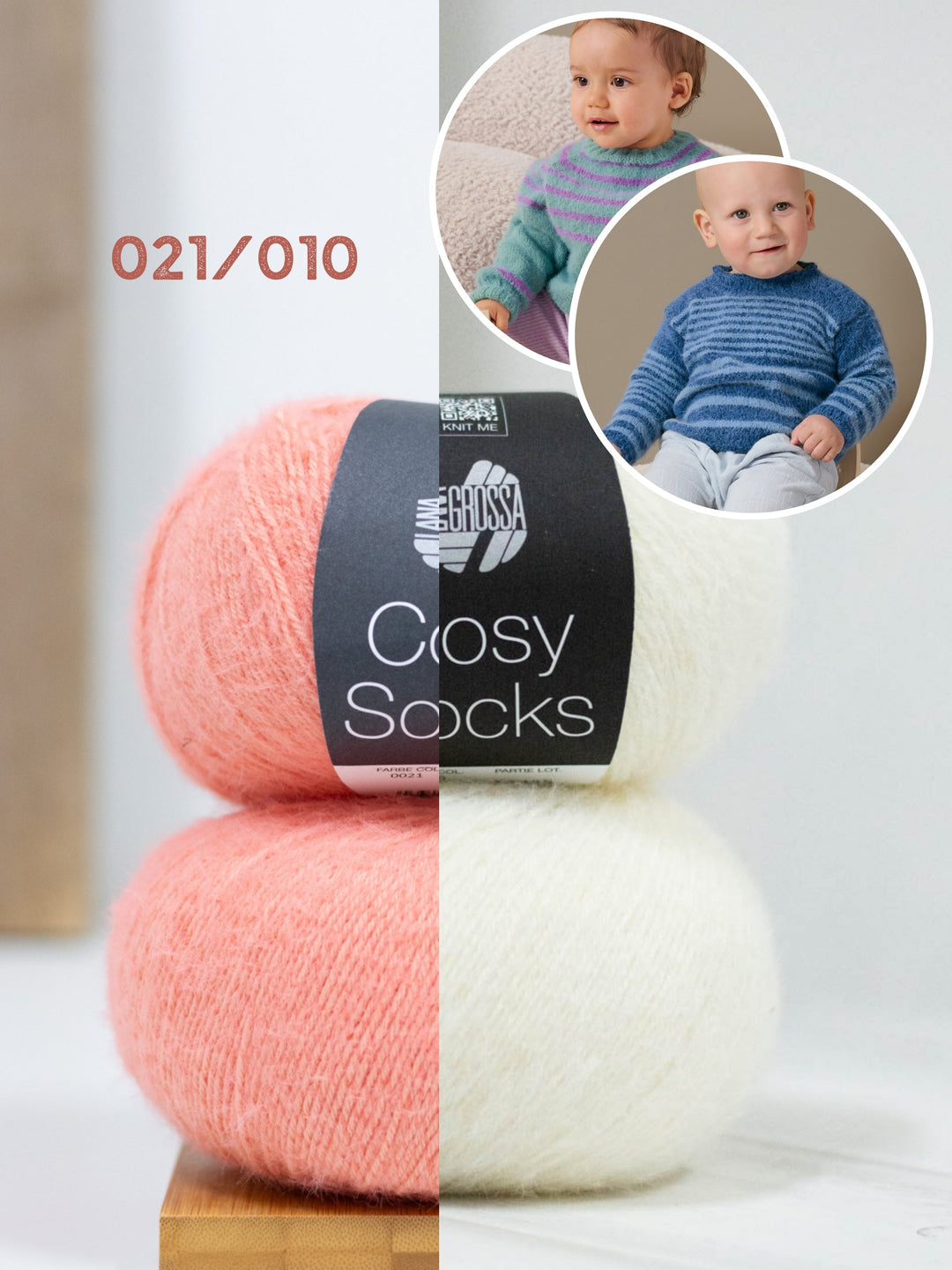 Strickpaket Cosy Socks Raglanpullover - Top-down