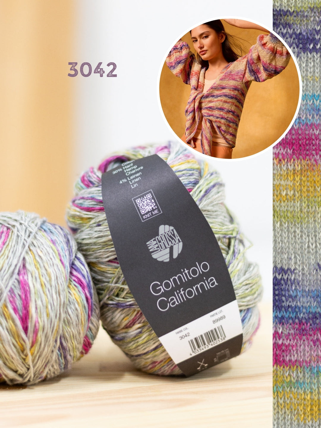 Strickpaket Gomitolo California kurze Jacke - Top-down