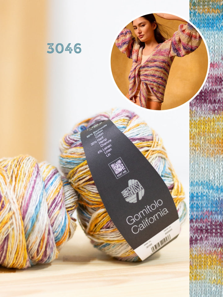 Strickpaket Gomitolo California kurze Jacke - Top-down
