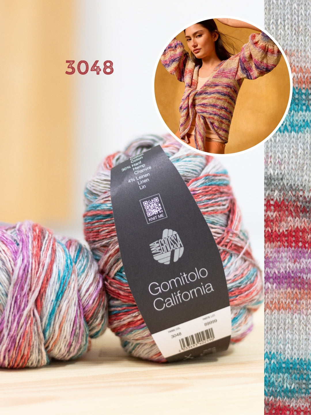 Strickpaket Gomitolo California kurze Jacke - Top-down