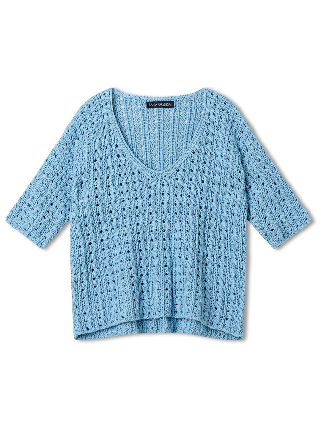 Strickpaket Tessera Shirt im Ajourmuster