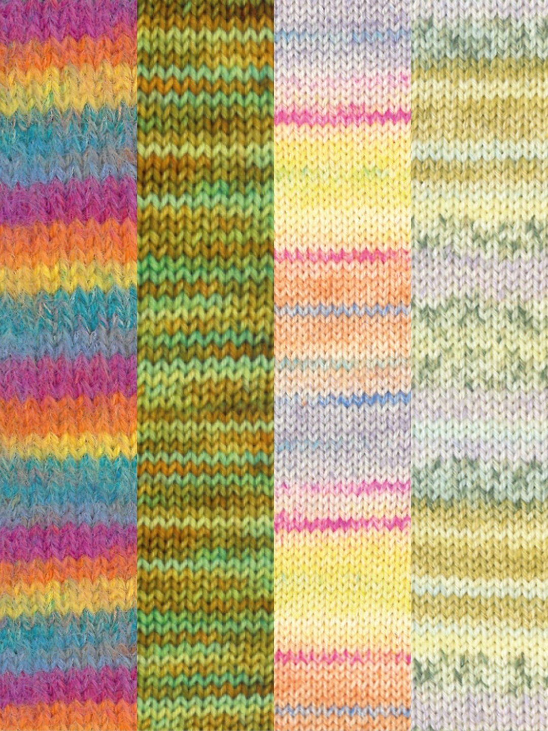 Sockenwoll-Probierpaket Streifensocken