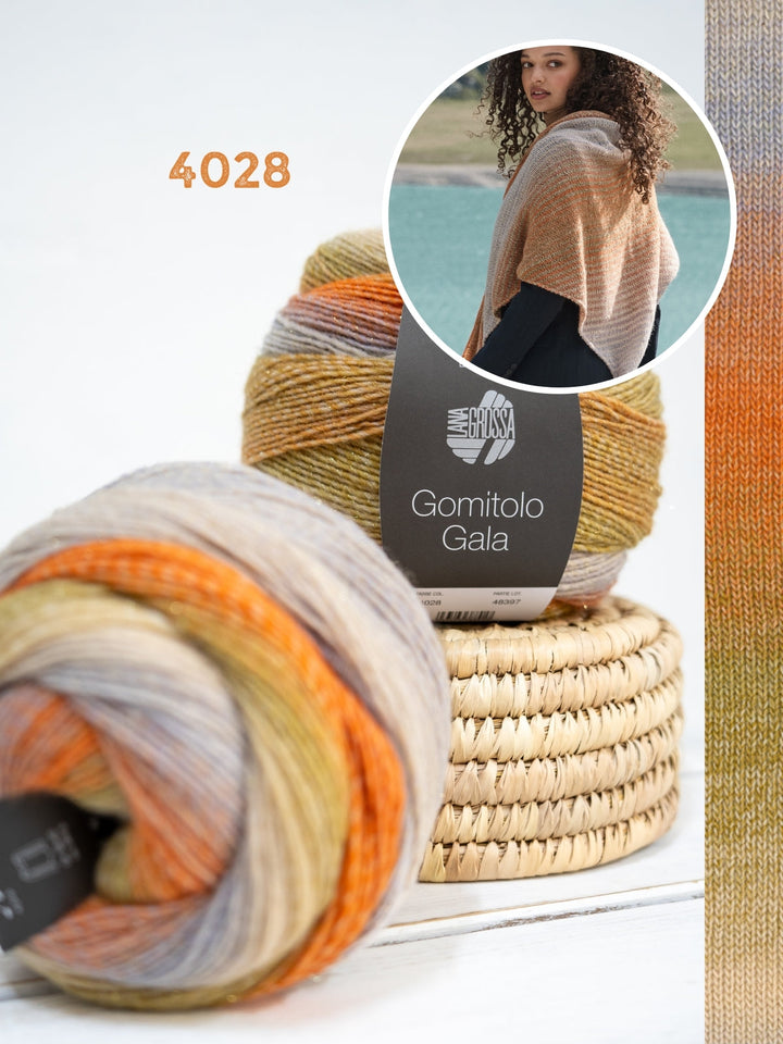 Strickpaket Gomitolo Gala Dreieckstuch