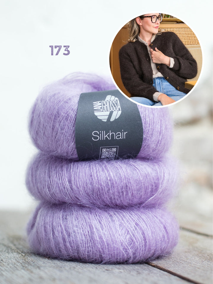 Strickpaket Classy Raglan Jacket - Silkhair