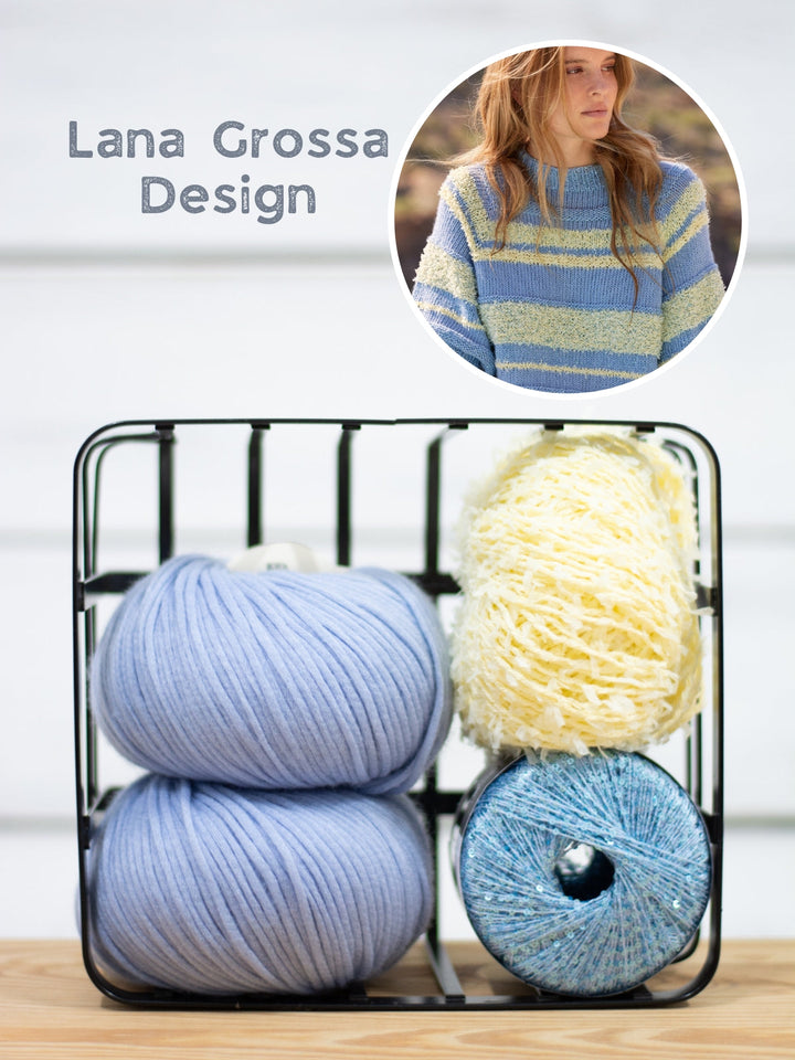 Strickpaket Frizzante Summer Softness Glamour Top Down Shirt