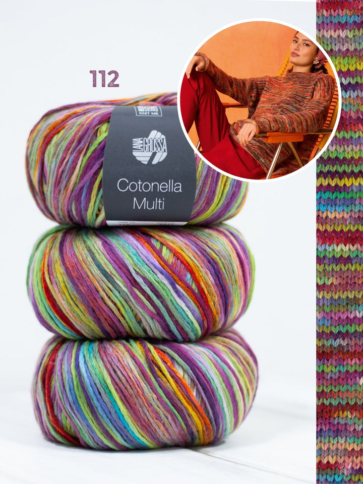 Strickpaket Cotonella Multi Pullover