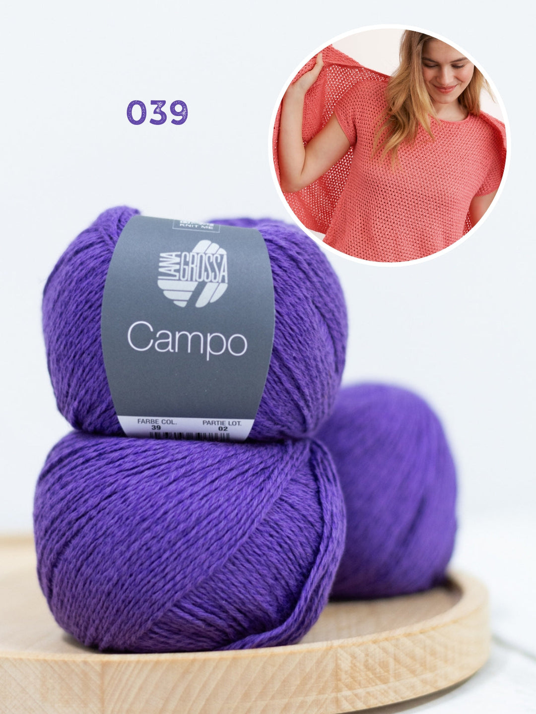Strickpaket Campo Shirt im Reismuster
