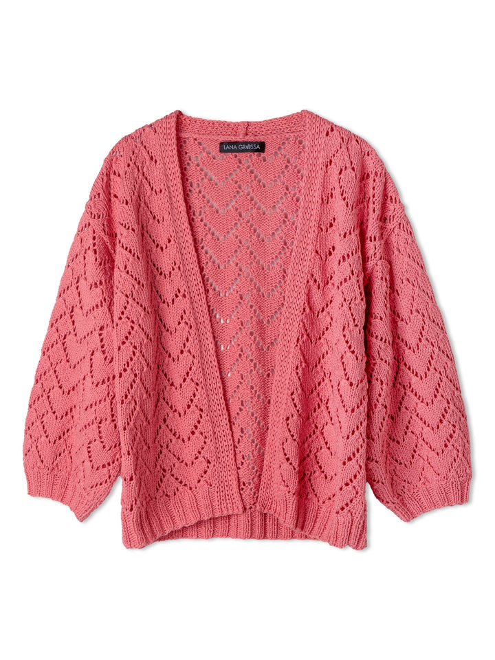 Strickpaket Tessera Jacke im Lochmuster