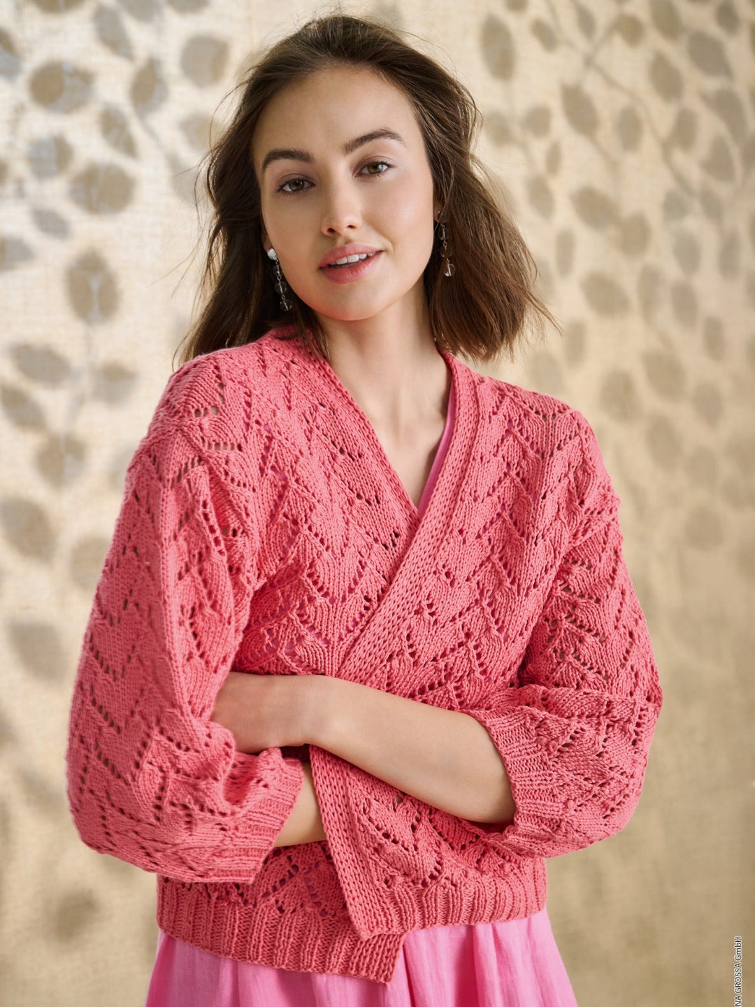 Strickpaket Tessera Jacke im Lochmuster