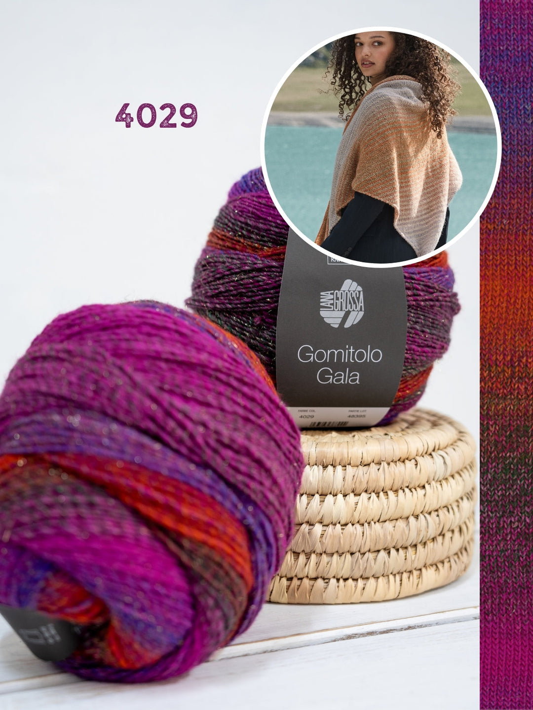 Strickpaket Gomitolo Gala Dreieckstuch