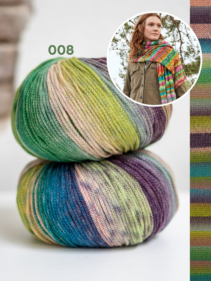 Strickpaket Farfalla Ajour-Schal