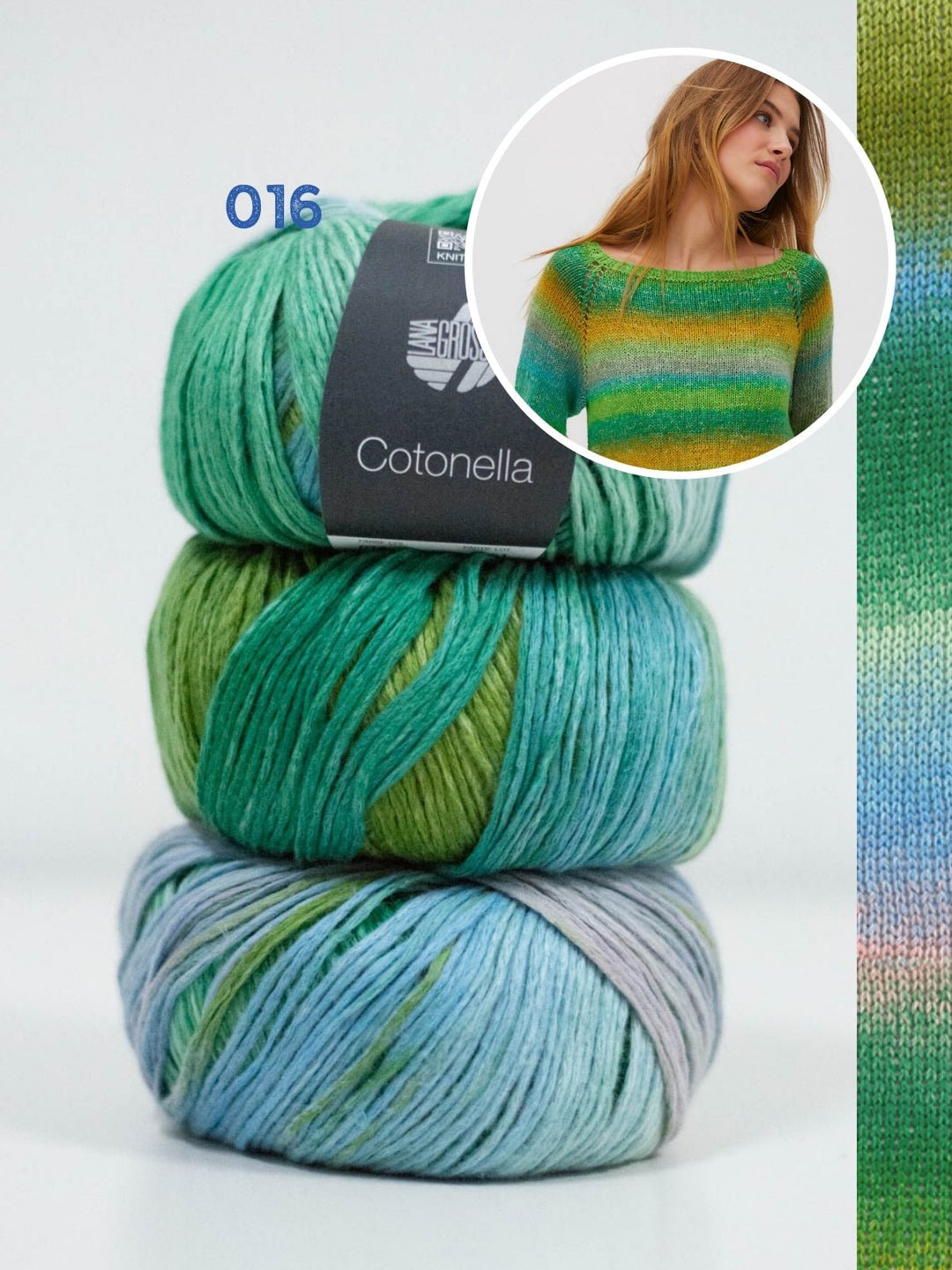 Strickpaket Cotonella Top-down Pullover