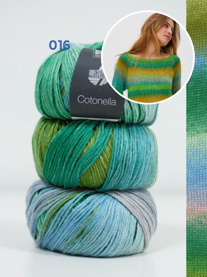 Strickpaket Cotonella Top-down Pullover