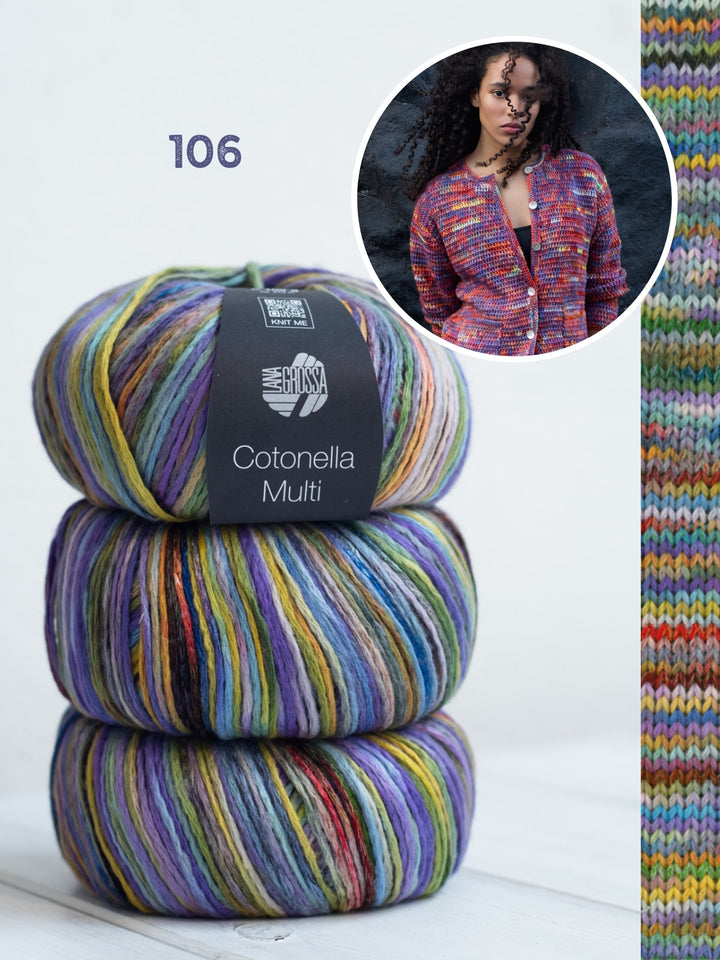 Häkelpaket Cotonella Multi Jacke