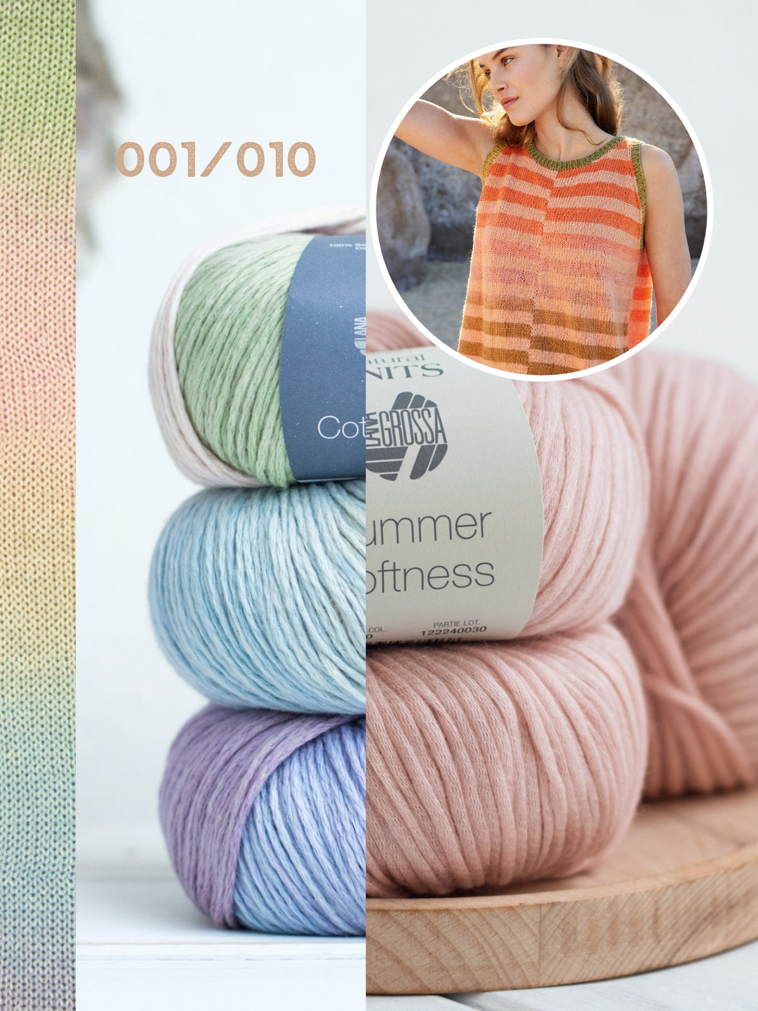 Strickpaket Cotonella Summer Softness Streifenshirt