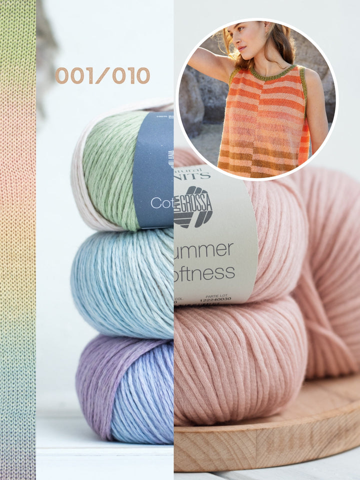 Strickpaket Cotonella Summer Softness Streifenshirt