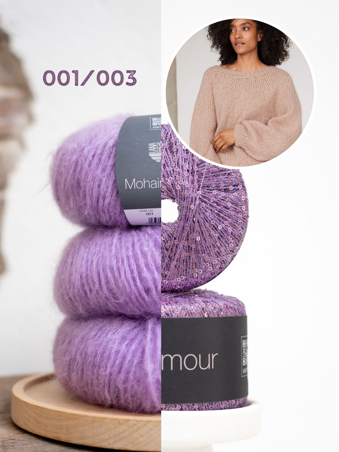 Strickpaket Mohair Di Gio Glamour Pullover