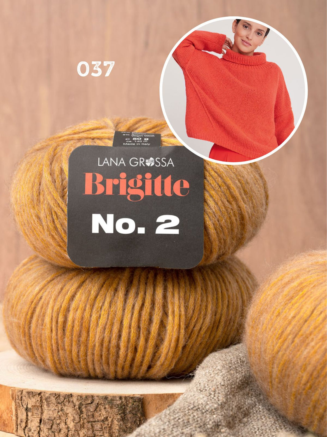 Strickpaket Brigitte No. 2 Pullover