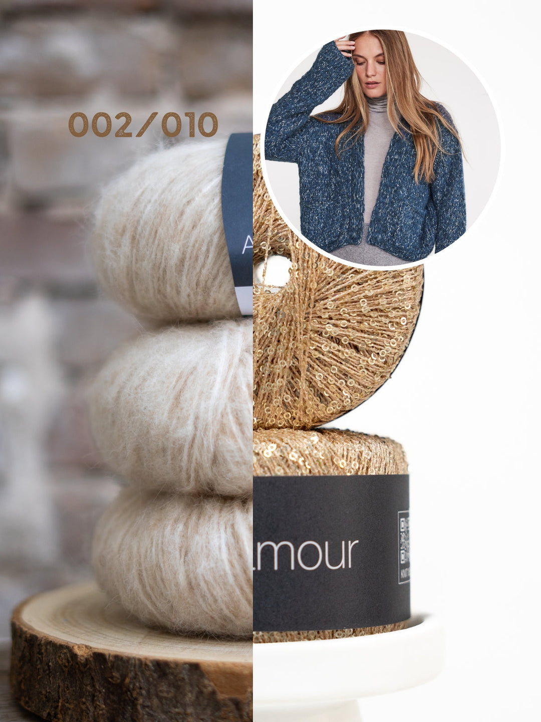 Strickpaket Alpaca Air II Glamour Jacke