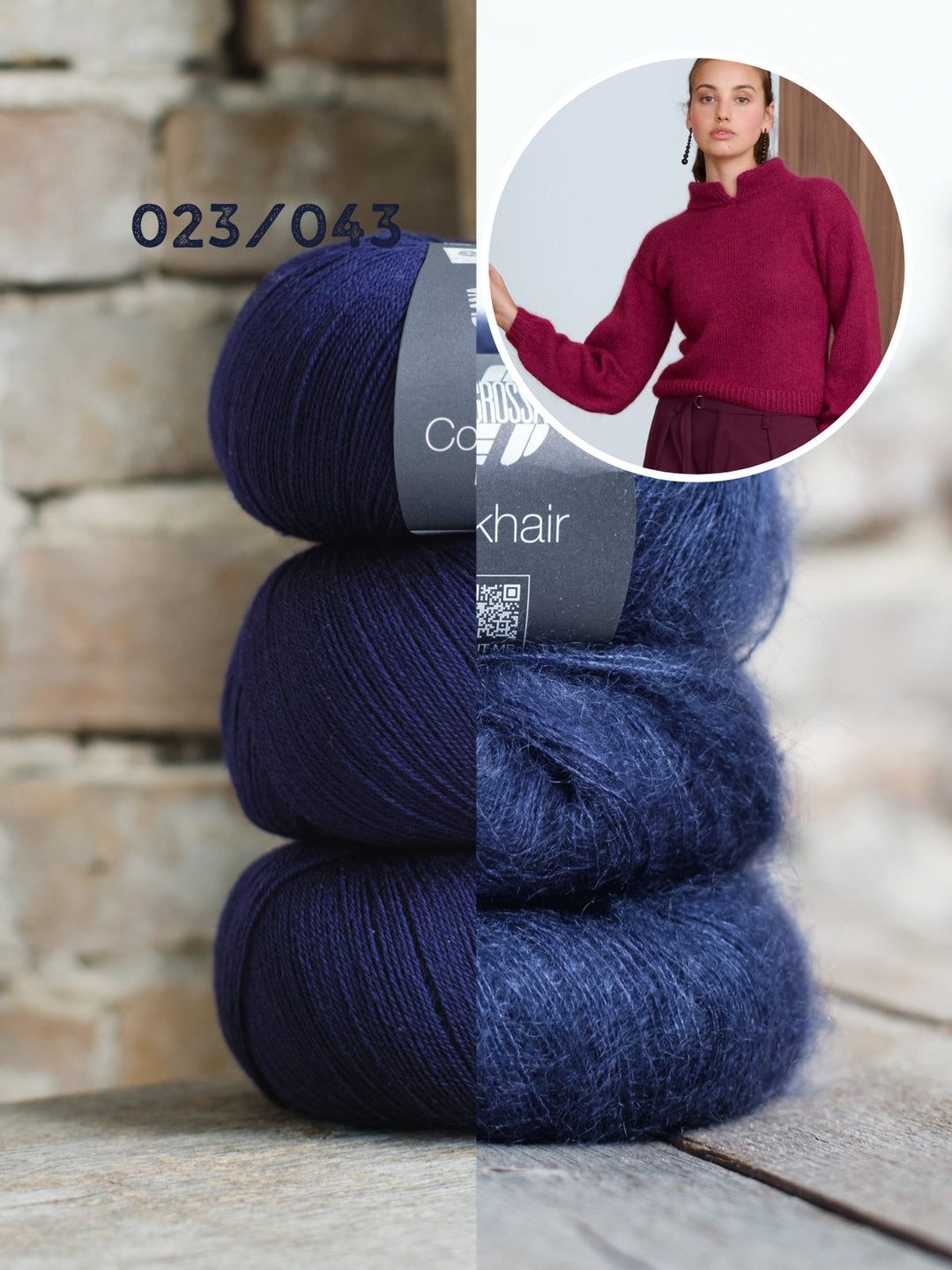 Strickpaket Cool Wool Lace Silkhair Pullover
