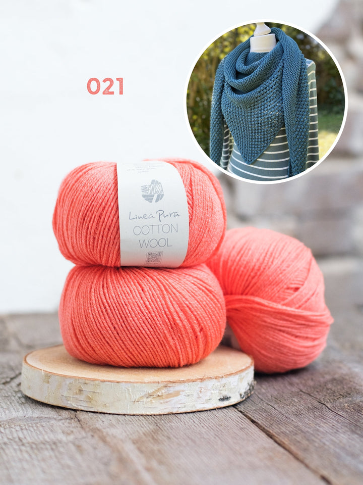 Strickpaket Lizas Tuch Bubble Wrap - Cotton Wool