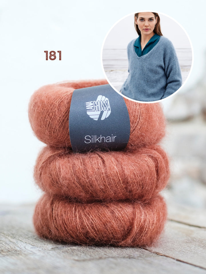 Strickpaket Silkhair Pullover