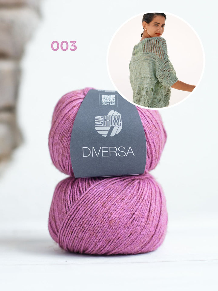 Strickpaket Diversa Jacke im Mustermix