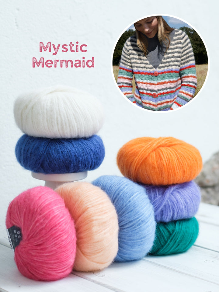 Häkelpaket Alpaca Air Streifenjacke