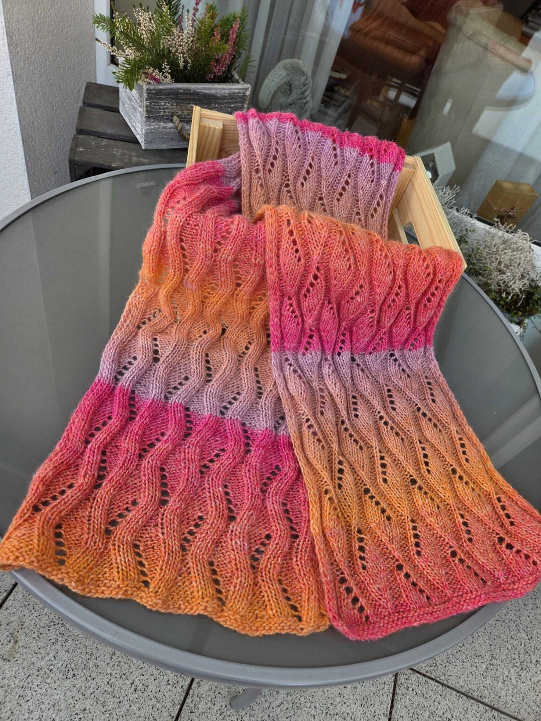 Strickpaket Lizas Schal Wintermorgen