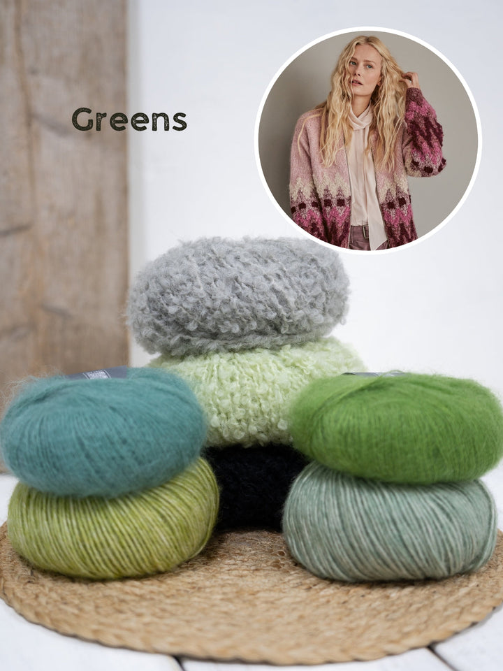 Strickpaket Natural Alpaca Pelo Orsetto Silkhair Jacke