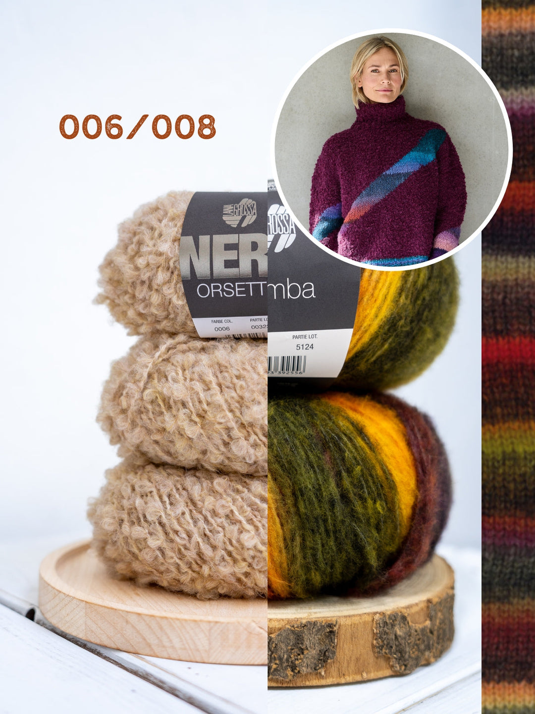 Strickpaket Orsetto Bomba Pullover mit Intarsia