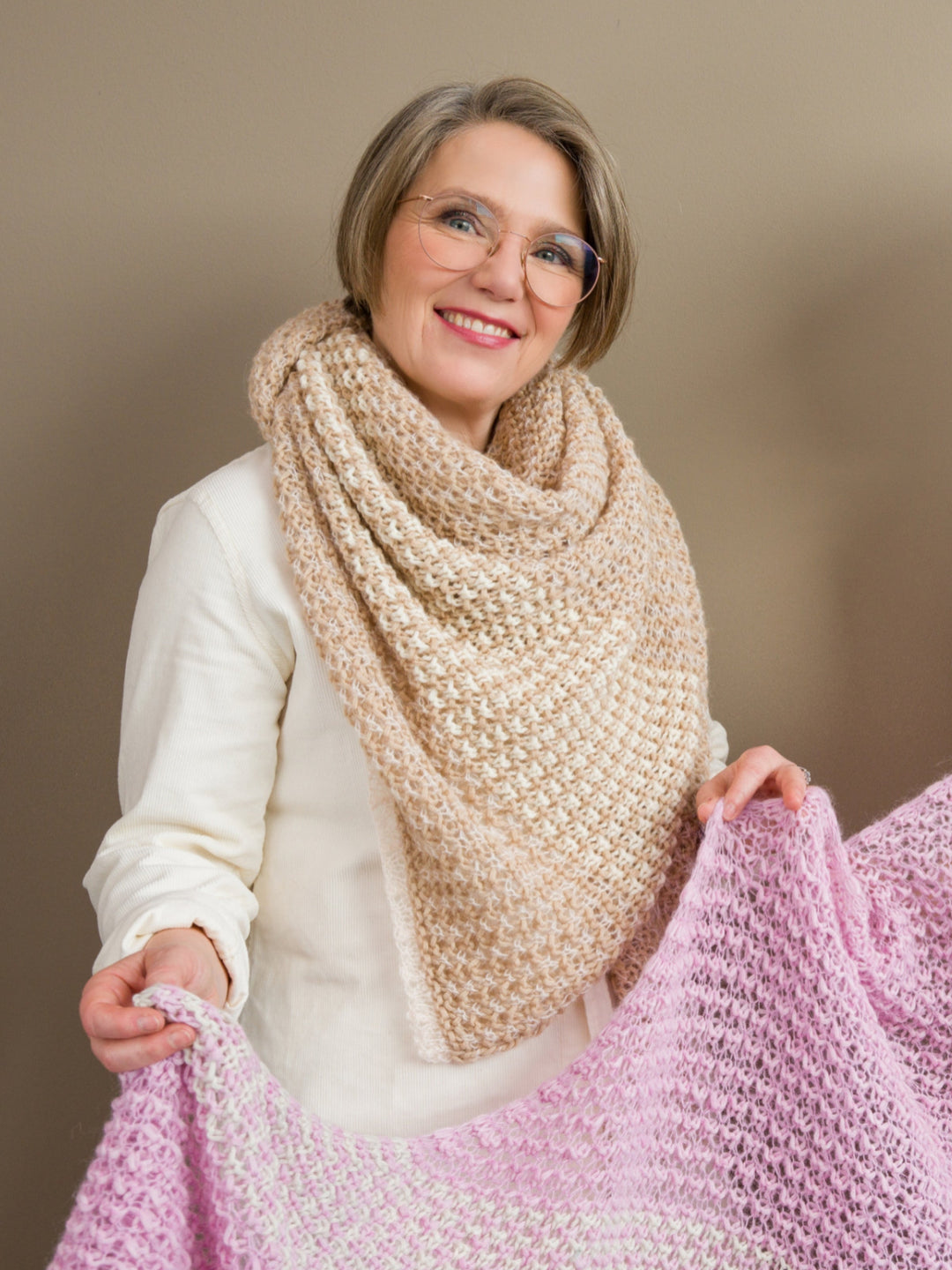 Strickpaket Tulipan Tuch - Tanja Steinbach - mit Originalanleitung