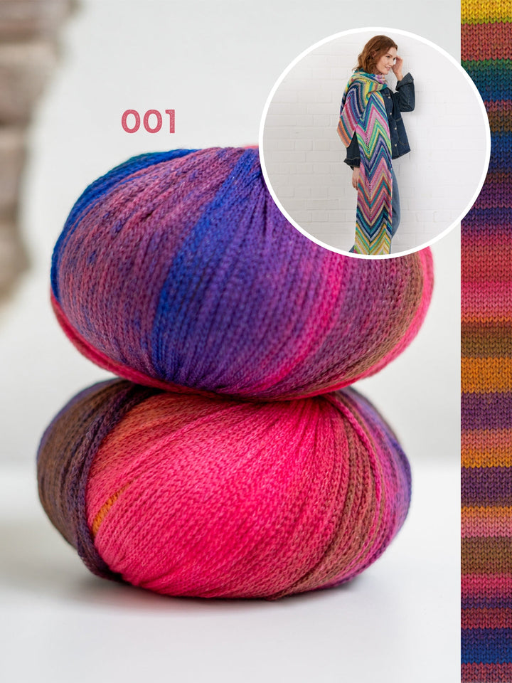 Strickpaket Farfalla Zickzack-Schal