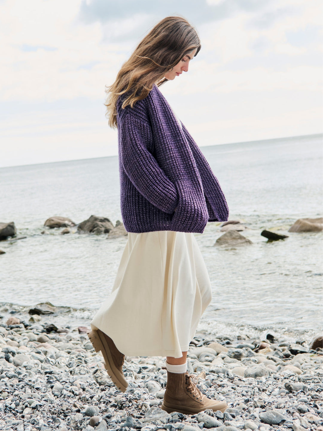 Strickpaket Lucida Jacke im Halbpatent
