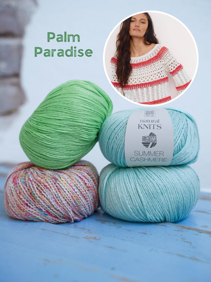 Häkelpaket Summer Cashmere Maglia Pullover