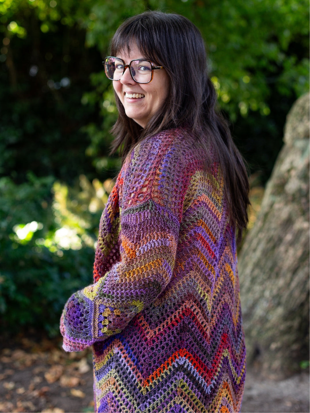 Häkelpaket Festive Granny Cardigan - Knotten Design