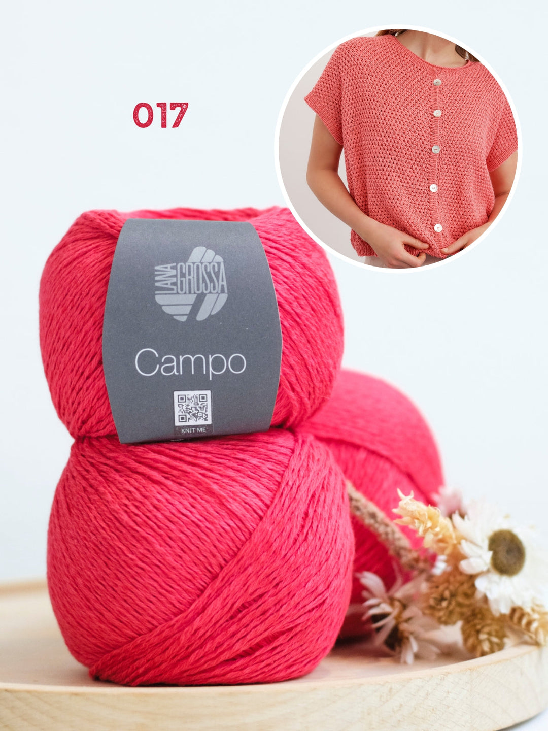 Strickpaket Campo Jacke im Reismuster