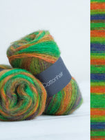 102 Orange/Grün/Gelbgrün/Blauviolett/Graubraun