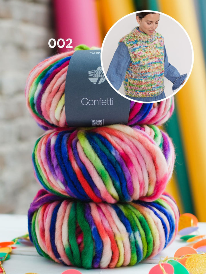 Strickpaket Confetti Pullunder