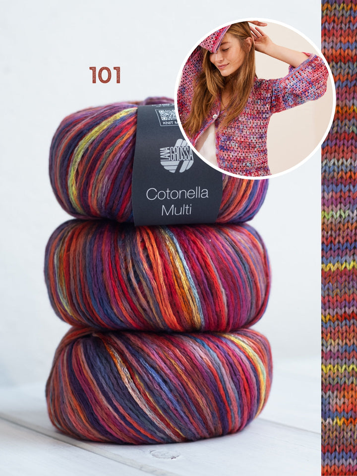 Häkelpaket Cotonella Multi Jacke