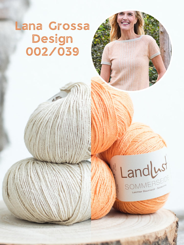 Strickpaket Landlust Sommerseide top-down Shirt