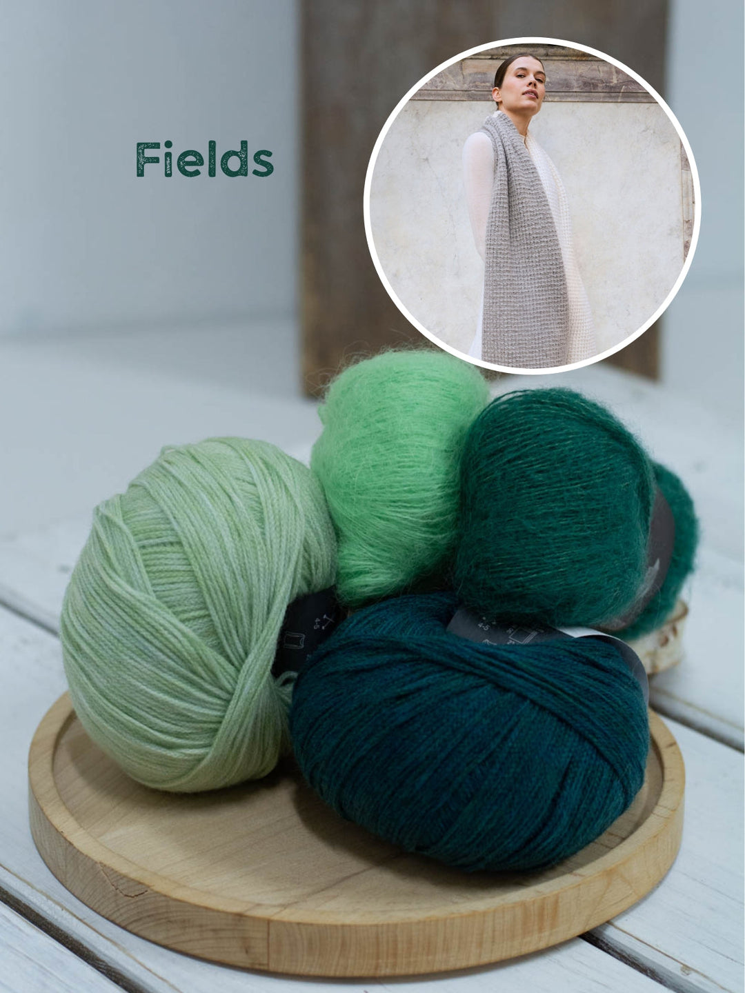 Strickpaket Cashmere 16 Fine Setasuri Colorblock-Schal