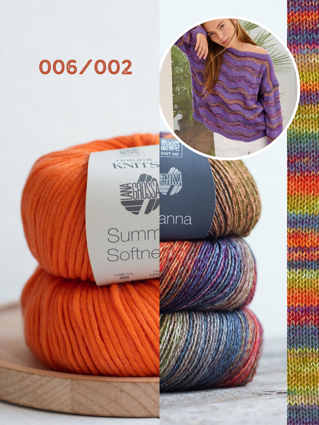 Strickpaket Gianna Summer Softness Pullover mit Wellenmuster